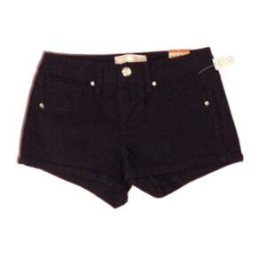 No Boundaries Black Roll Cuff Shorts w/ Bling! Size 3